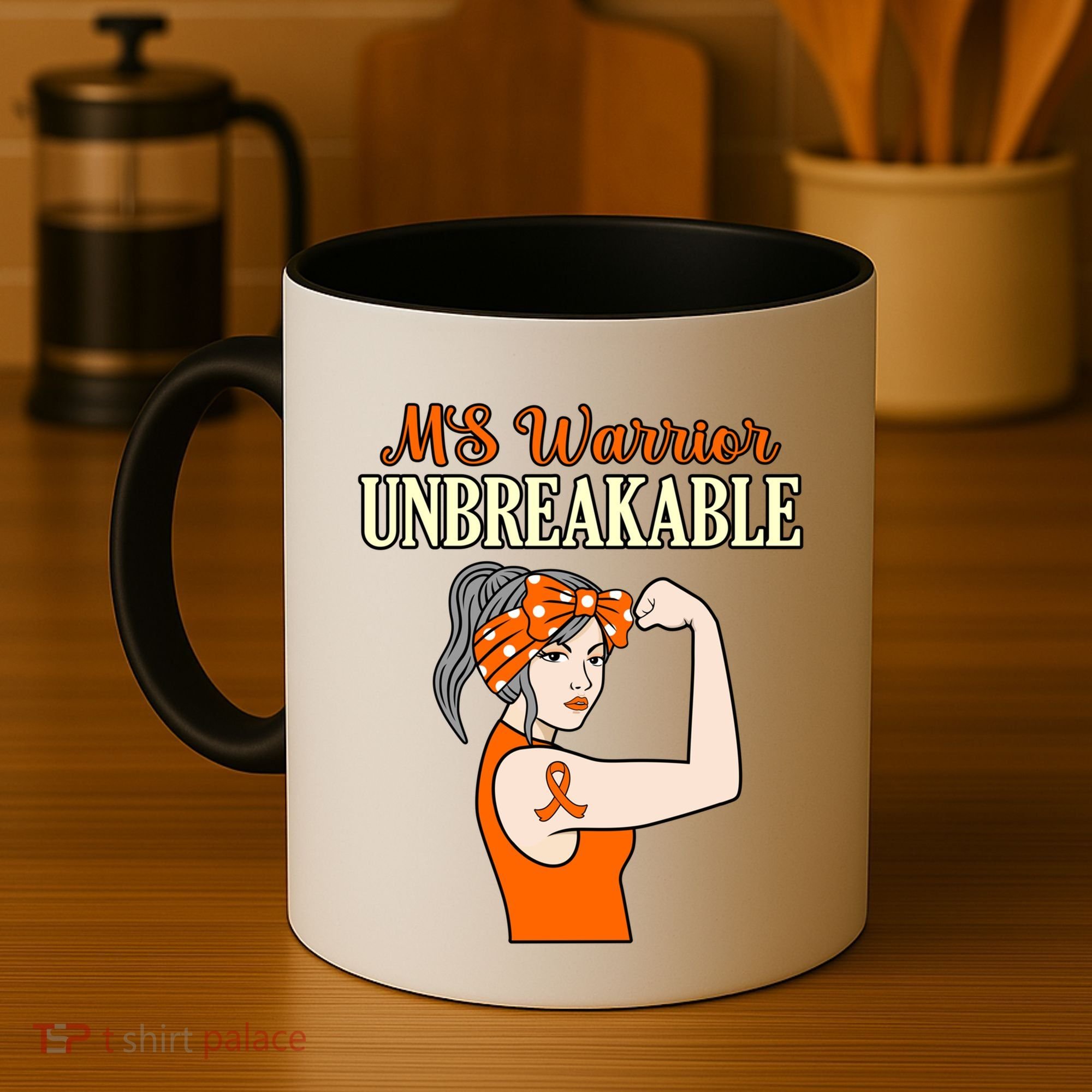 Ms Warrior Unbreakable Multiple Sclerosis Awareness Graphic Great Gift Coffee Mug