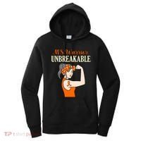 Ms Warrior Unbreakable Multiple Sclerosis Awareness Graphic Great Gift Women's Hoodie thumb 0