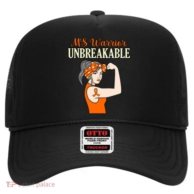 Ms Warrior Unbreakable Multiple Sclerosis Awareness Graphic Great Gift Hat