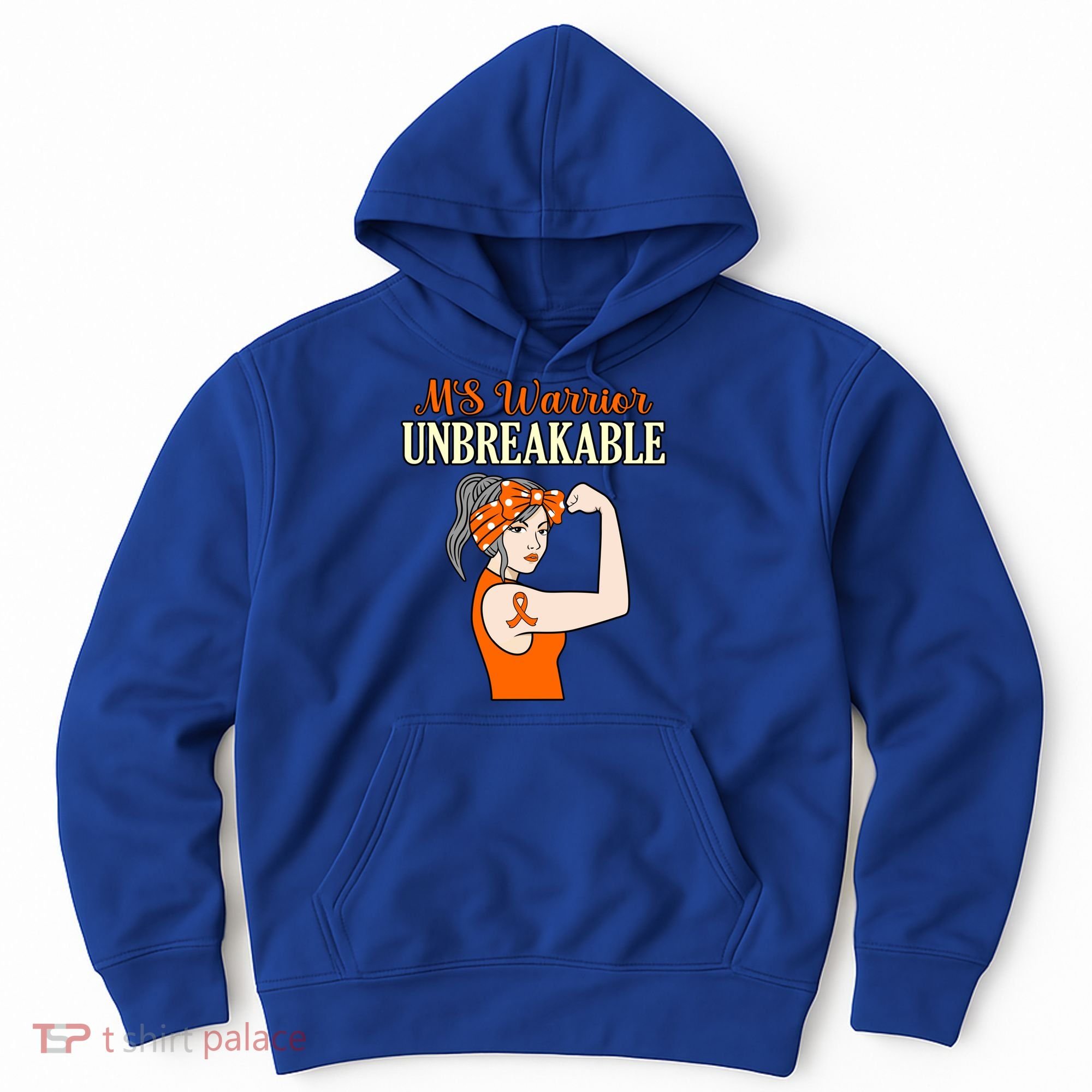 Ms Warrior Unbreakable Multiple Sclerosis Awareness Graphic Great Gift Hoodie