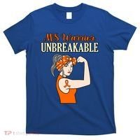 Ms Warrior Unbreakable Multiple Sclerosis Awareness Graphic Great Gift T-Shirt thumb 0