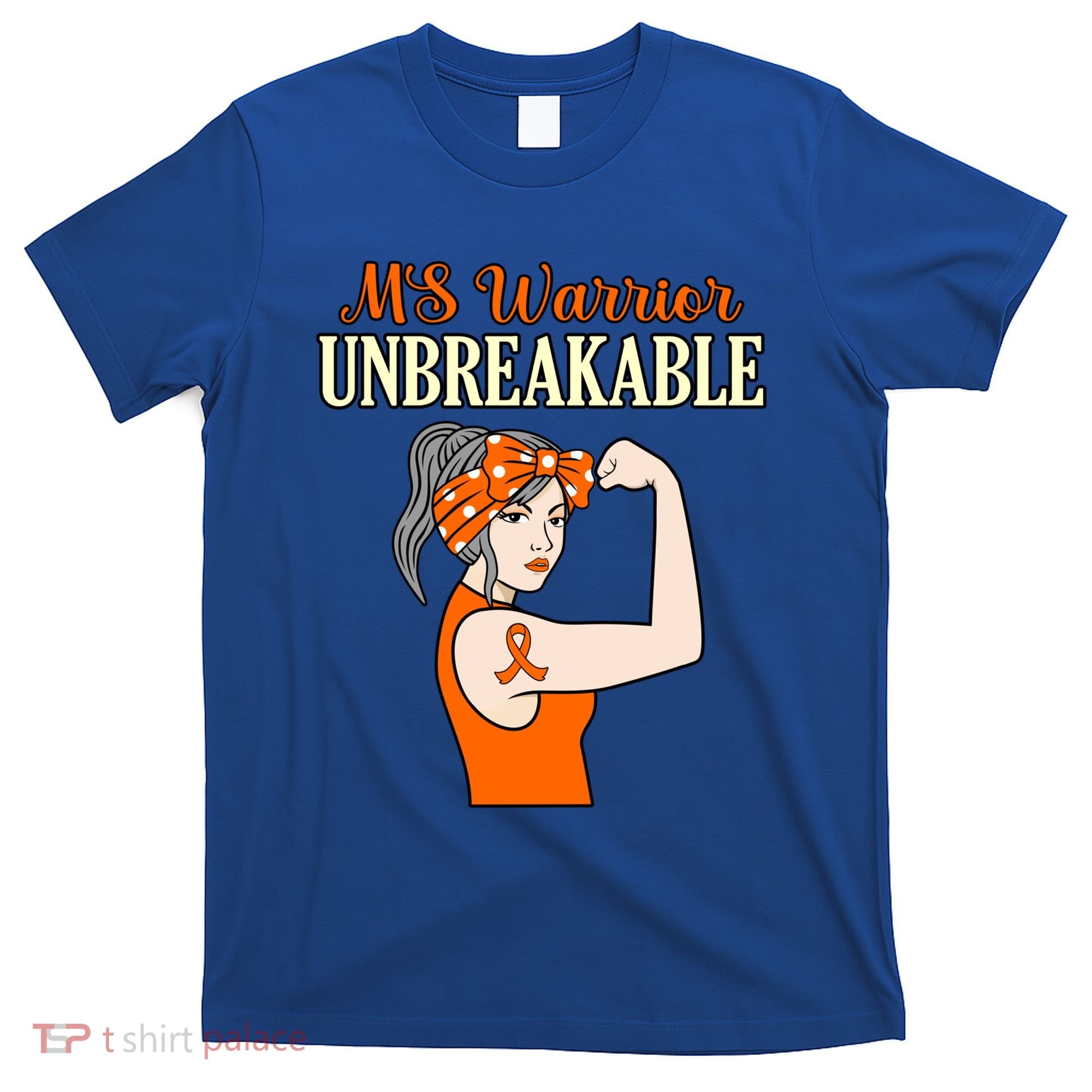 Ms Warrior Unbreakable Multiple Sclerosis Awareness Graphic Great Gift T-Shirt