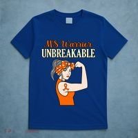 Ms Warrior Unbreakable Multiple Sclerosis Awareness Graphic Great Gift T-Shirt thumb 5