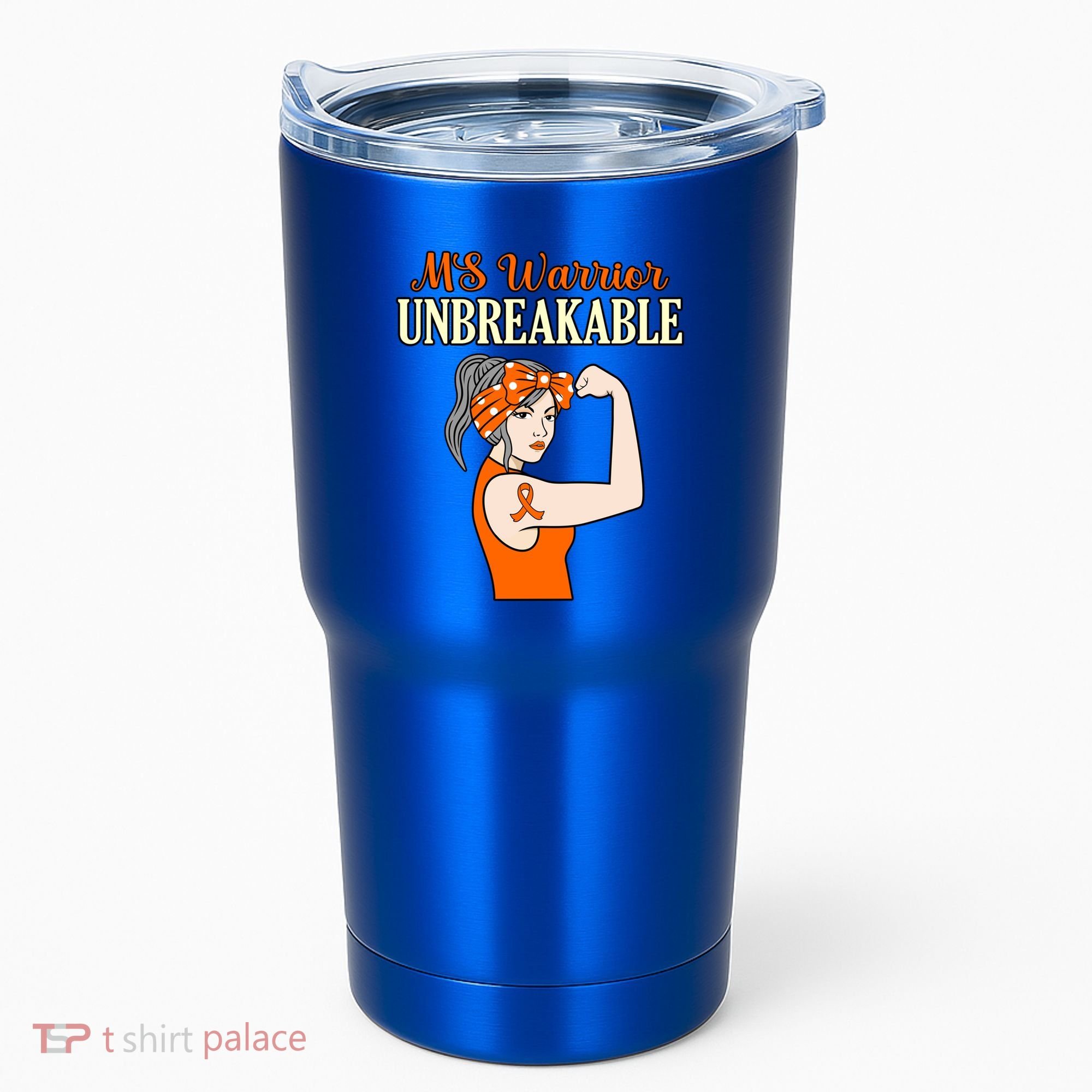 Ms Warrior Unbreakable Multiple Sclerosis Awareness Graphic Great Gift Tumbler
