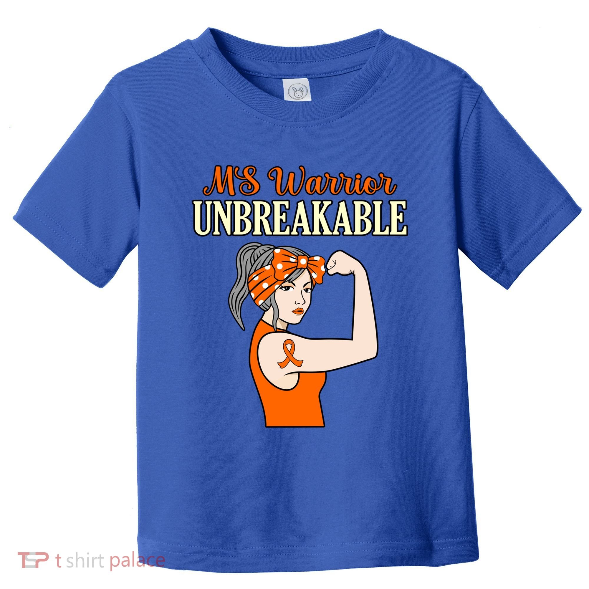 Ms Warrior Unbreakable Multiple Sclerosis Awareness Graphic Great Gift Toddler T-Shirt