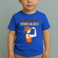 Ms Warrior Unbreakable Multiple Sclerosis Awareness Graphic Great Gift Toddler T-Shirt thumb 2