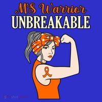 Ms Warrior Unbreakable Multiple Sclerosis Awareness Graphic Great Gift Visor thumb 3