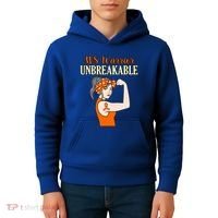 Ms Warrior Unbreakable Multiple Sclerosis Awareness Graphic Great Gift Kids Hoodie thumb 4