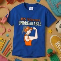 Ms Warrior Unbreakable Multiple Sclerosis Awareness Graphic Great Gift Kids T-Shirt thumb 3