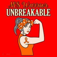 Ms Warrior Unbreakable Multiple Sclerosis Awareness Graphic Great Gift Santa Hat thumb 1