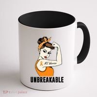 Ms Warrior Unbreakable Gift Multiple Sclerosis Awareness Great Gift Coffee Mug thumb 1