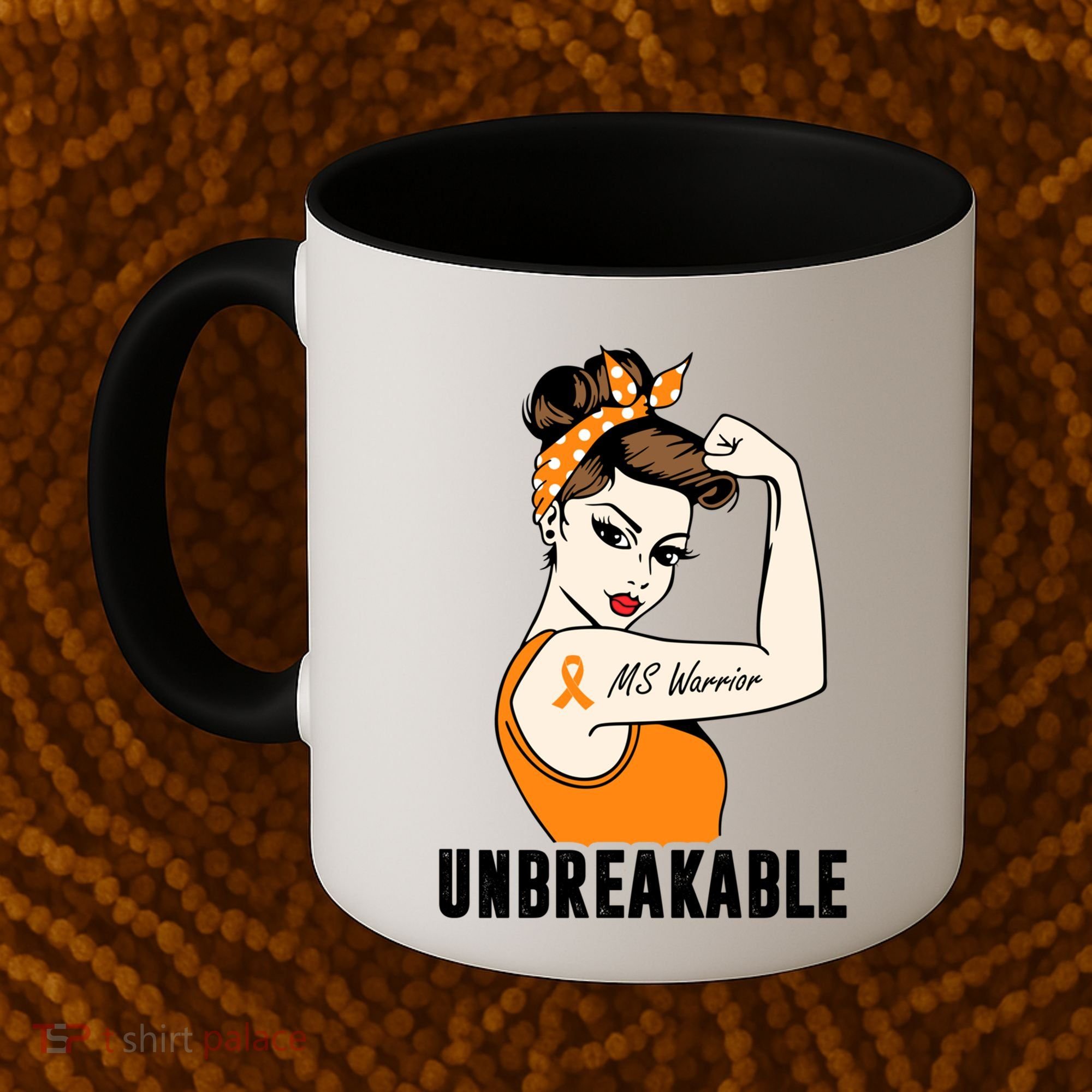 Ms Warrior Unbreakable Gift Multiple Sclerosis Awareness Great Gift Coffee Mug