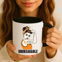 Ms Warrior Unbreakable Gift Multiple Sclerosis Awareness Great Gift Coffee Mug thumb 3