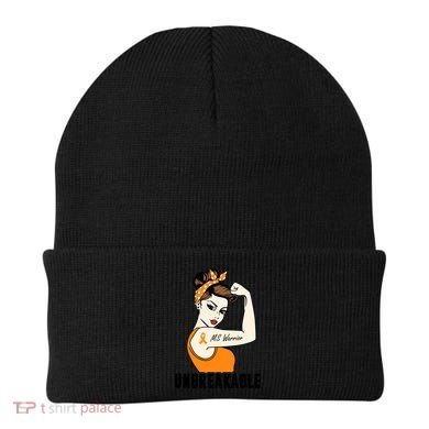 Ms Warrior Unbreakable Gift Multiple Sclerosis Awareness Great Gift Beanie
