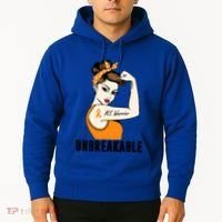 Ms Warrior Unbreakable Gift Multiple Sclerosis Awareness Great Gift Hoodie thumb 2