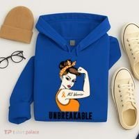 Ms Warrior Unbreakable Gift Multiple Sclerosis Awareness Great Gift Hoodie thumb 4