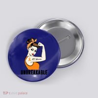 Ms Warrior Unbreakable Gift Multiple Sclerosis Awareness Great Gift Button thumb 0