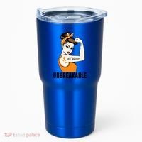 Ms Warrior Unbreakable Gift Multiple Sclerosis Awareness Great Gift Tumbler thumb 0