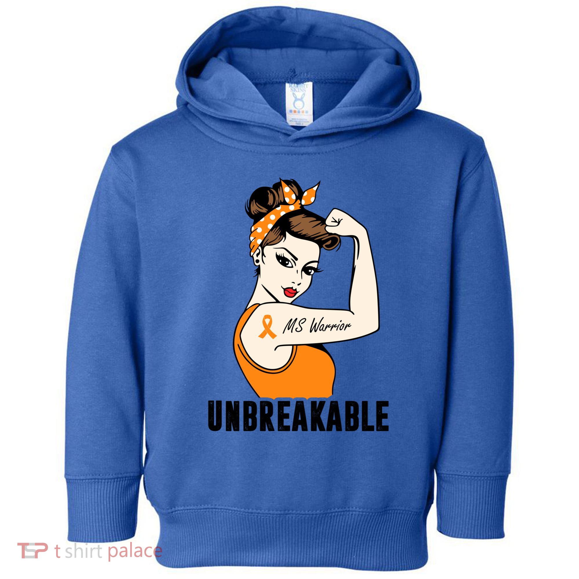 Ms Warrior Unbreakable Gift Multiple Sclerosis Awareness Great Gift Toddler Hoodie
