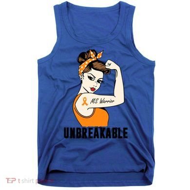 Ms Warrior Unbreakable Gift Multiple Sclerosis Awareness Great Gift Tank Top