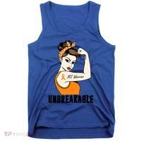 Ms Warrior Unbreakable Gift Multiple Sclerosis Awareness Great Gift Tank Top thumb 0