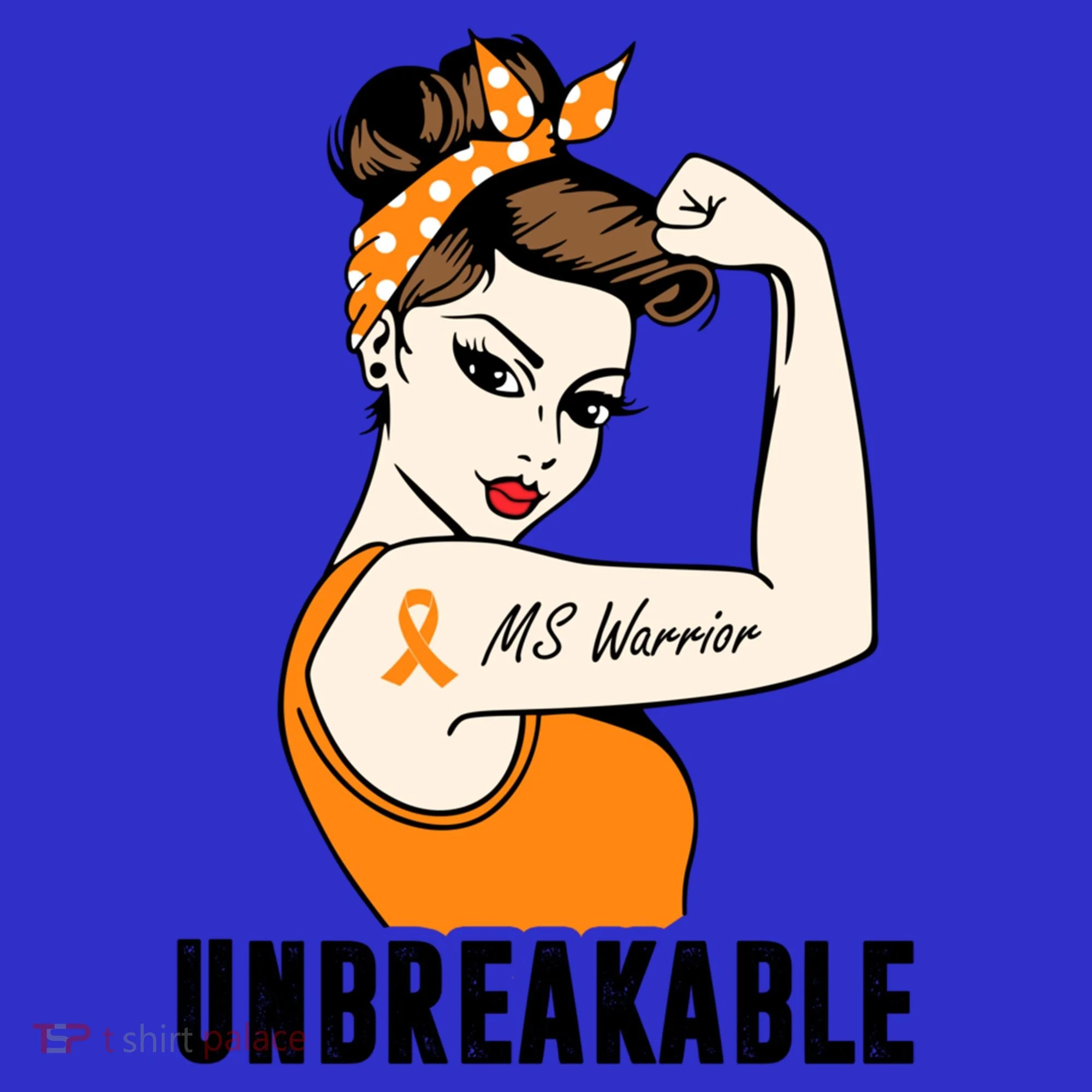 Ms Warrior Unbreakable Gift Multiple Sclerosis Awareness Great Gift Women's Long Sleeve Shirt