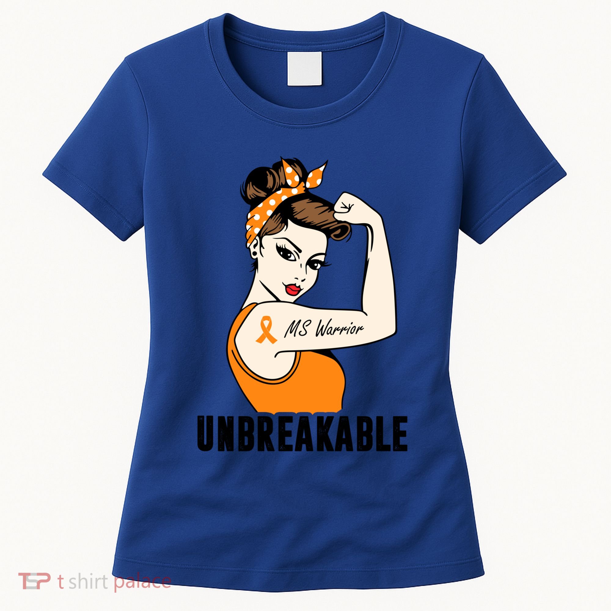 Ms Warrior Unbreakable Gift Multiple Sclerosis Awareness Great Gift Women's T-Shirt
