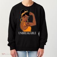 Ms Warrior Unbreakable Multiple Sclerosis Awareness Black Women Women's Sweatshirt thumb 0