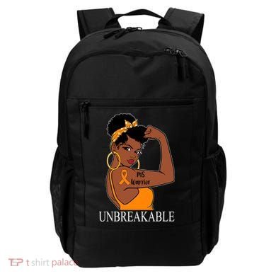 Ms Warrior Unbreakable Multiple Sclerosis Awareness Black Women Backpack