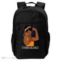 Ms Warrior Unbreakable Multiple Sclerosis Awareness Black Women Backpack thumb 0