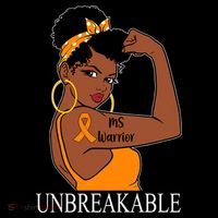 Ms Warrior Unbreakable Multiple Sclerosis Awareness Black Women Bucket Hat thumb 4