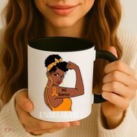 Ms Warrior Unbreakable Multiple Sclerosis Awareness Black Women Coffee Mug thumb 3