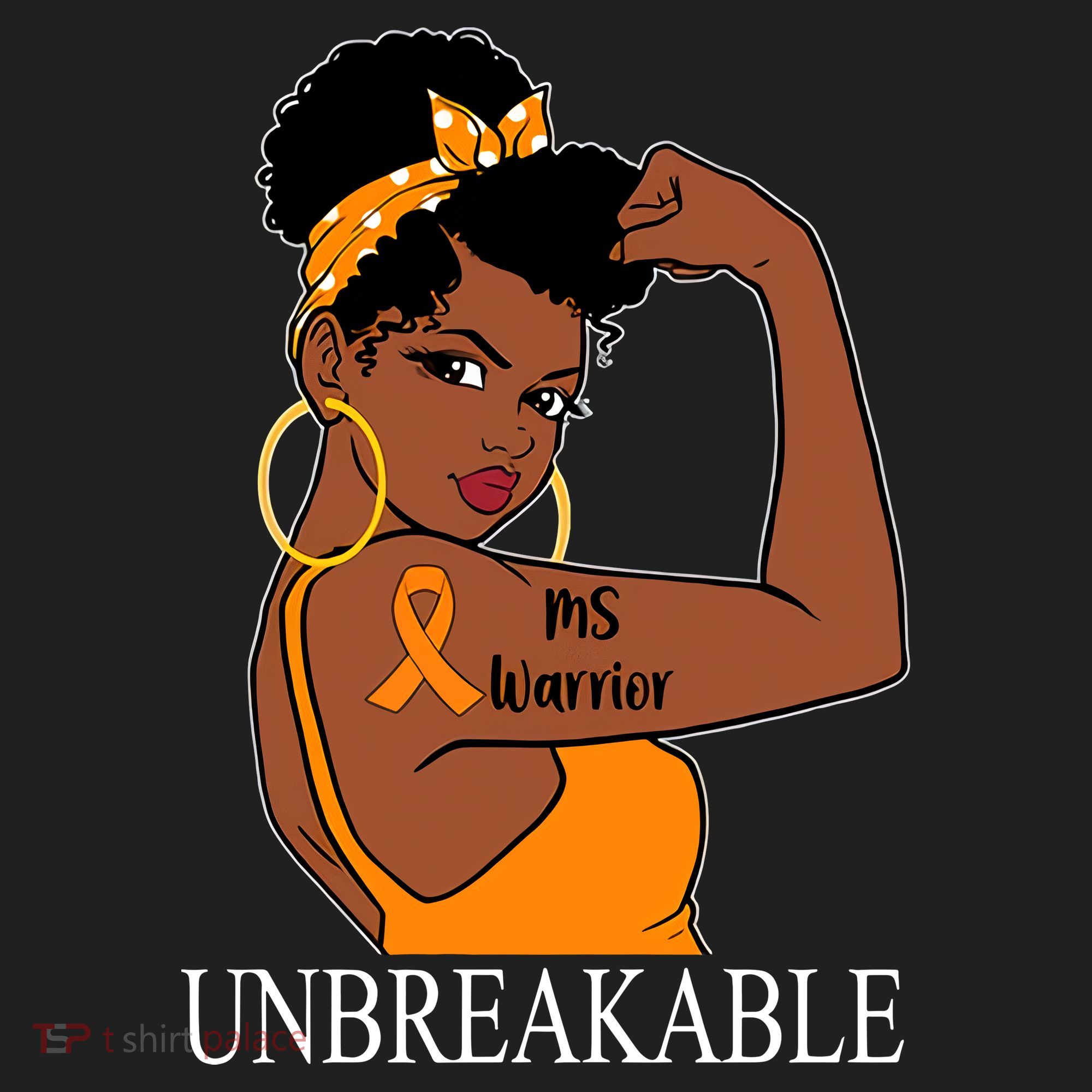Ms Warrior Unbreakable Multiple Sclerosis Awareness Black Women Beanie