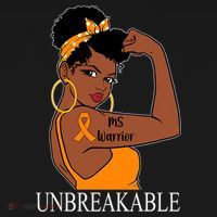 Ms Warrior Unbreakable Multiple Sclerosis Awareness Black Women Pajama Set thumb 2