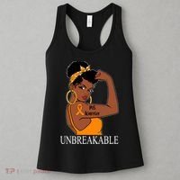 Ms Warrior Unbreakable Multiple Sclerosis Awareness Black Women Women's Tank Top thumb 3