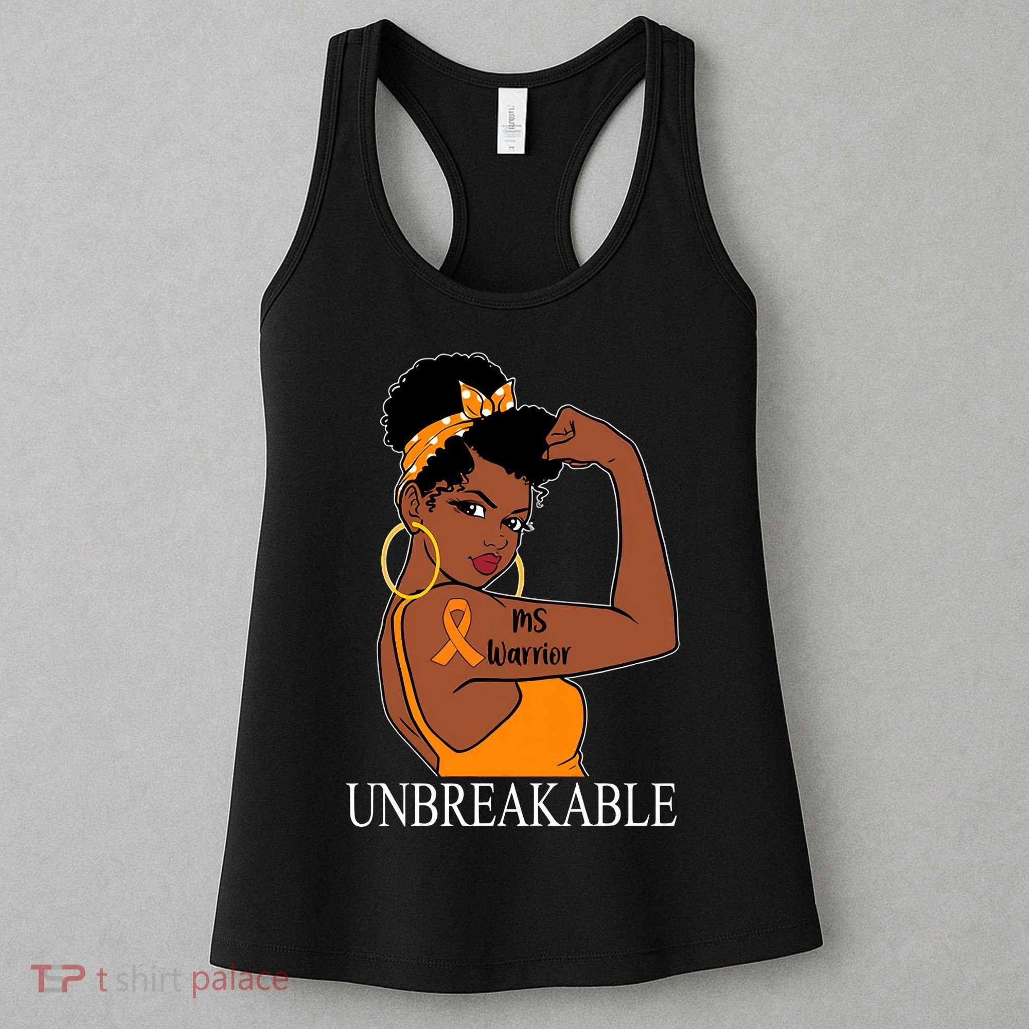 Ms Warrior Unbreakable Multiple Sclerosis Awareness Black Women Women's Tank Top