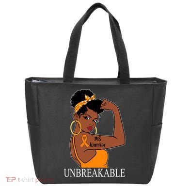 Ms Warrior Unbreakable Multiple Sclerosis Awareness Black Women Tote Bag