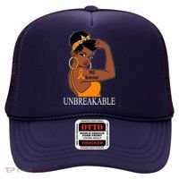 Ms Warrior Unbreakable Multiple Sclerosis Awareness Black Women Hat thumb 0