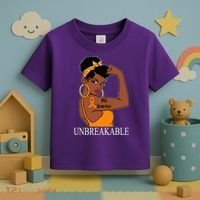 Ms Warrior Unbreakable Multiple Sclerosis Awareness Black Women Toddler T-Shirt thumb 3