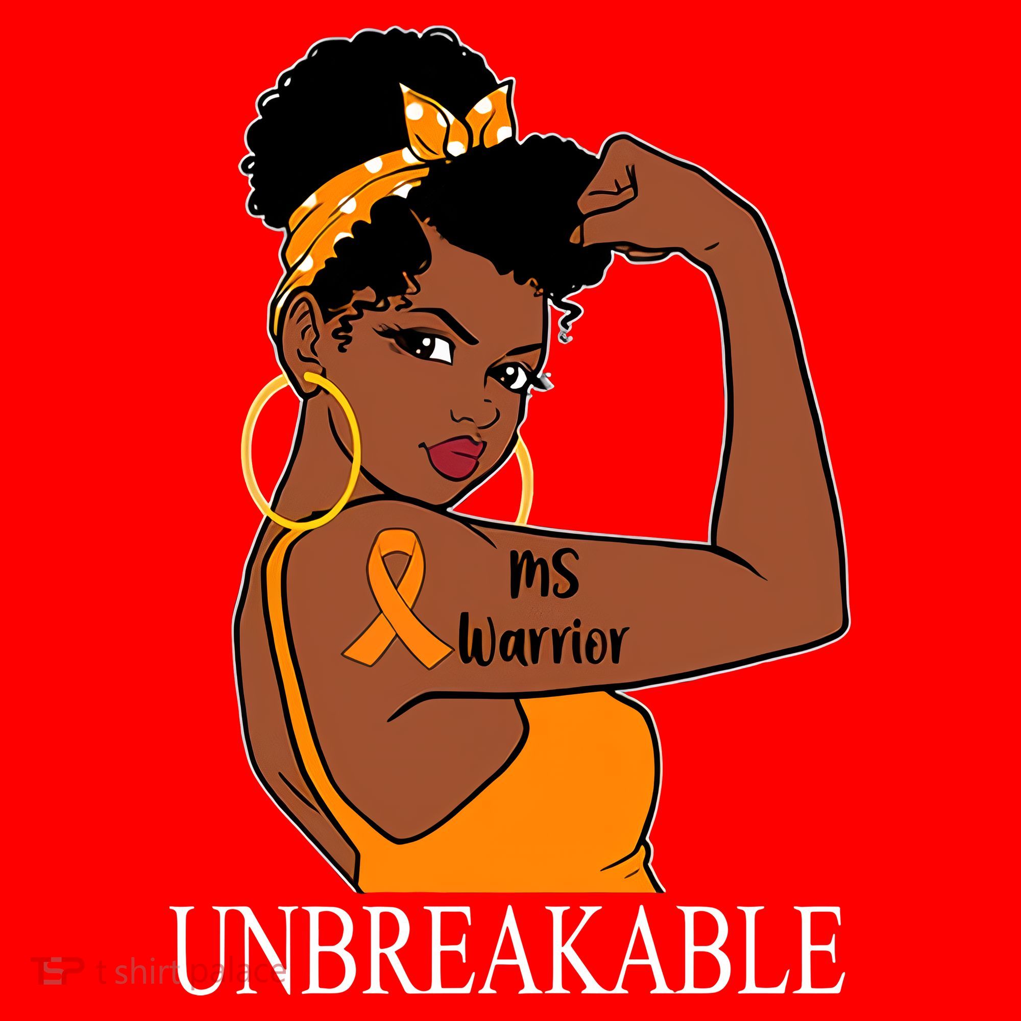 Ms Warrior Unbreakable Multiple Sclerosis Awareness Black Women Santa Hat
