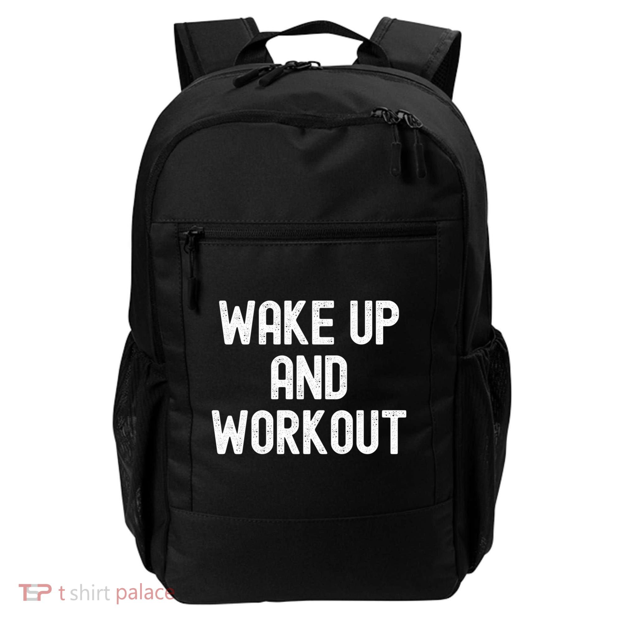Men Wake Up And Workout Gift Backpack