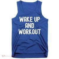 Men Wake Up And Workout Gift Tank Top thumb 0