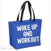 Men Wake Up And Workout Gift Tote Bag thumb 2