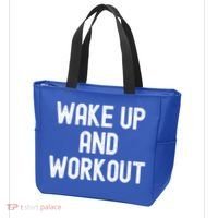 Men Wake Up And Workout Gift Tote Bag thumb 3
