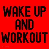 Men Wake Up And Workout Gift Santa Hat thumb 1