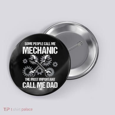 Mechanic Work Vintage Mechanic Tools Button