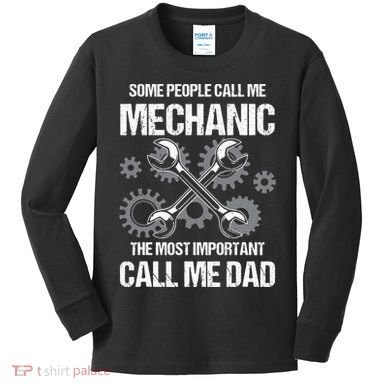 Mechanic Work Vintage Mechanic Tools Kids Long Sleeve Shirt