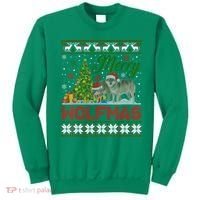 Merry Wolfmas Wolf Christmas Tree Funny Animal Lovers Xmas Sweatshirt thumb 0
