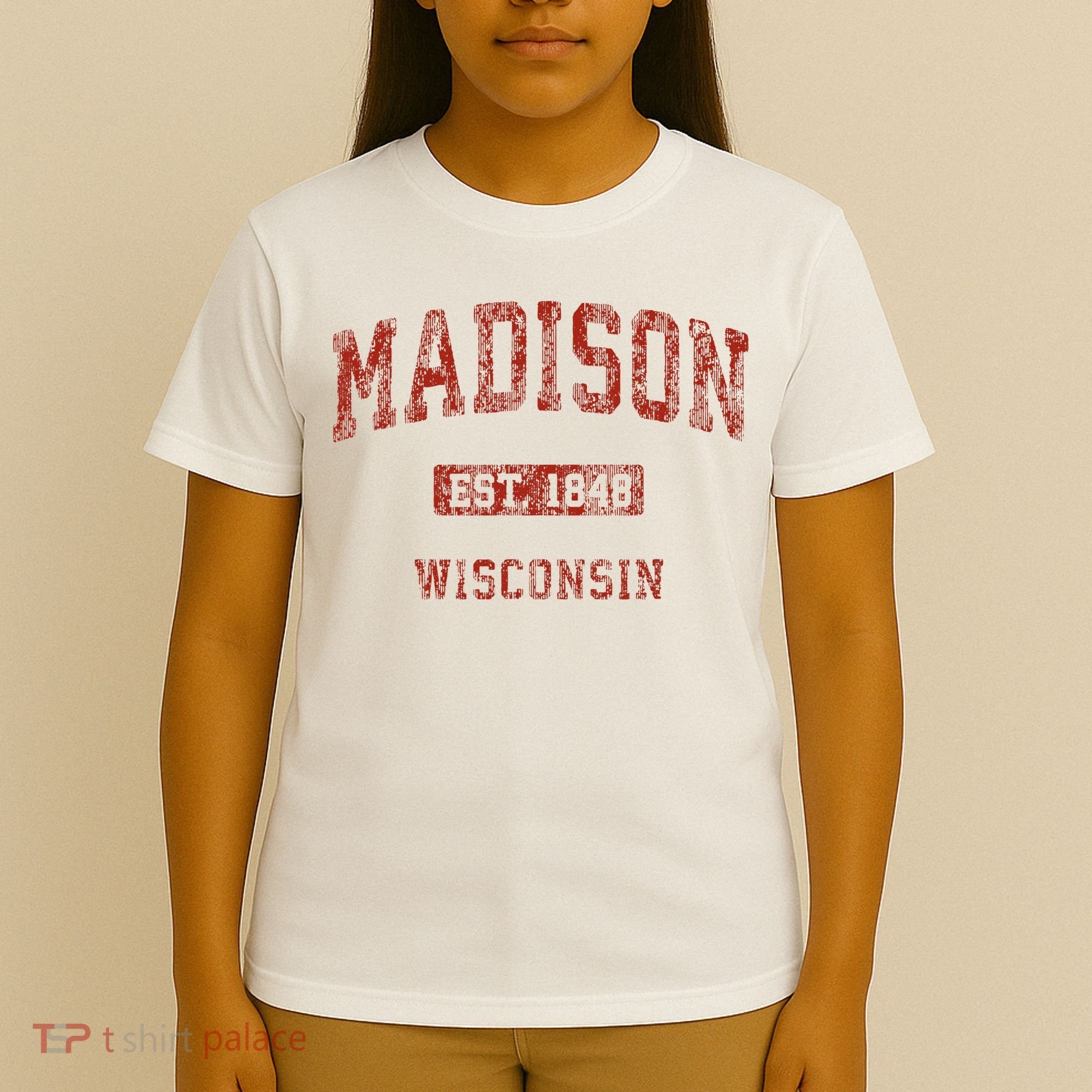 Madison Wisconsin Wi Vintage Athletic Sports T-Shirt