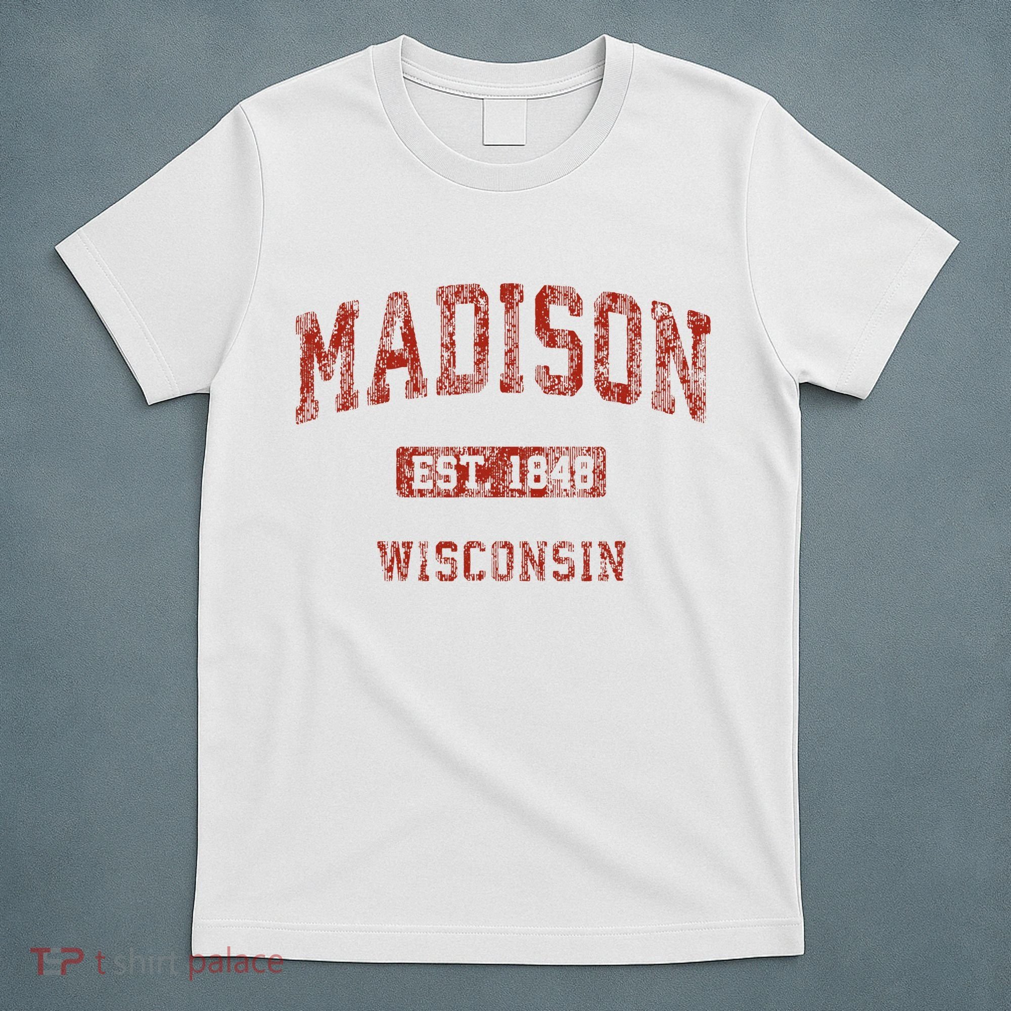 Madison Wisconsin Wi Vintage Athletic Sports T-Shirt